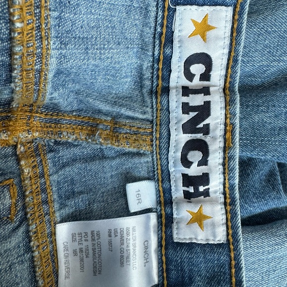 2 pairs of boys Cinch jeans size 16 - Picture 7 of 7